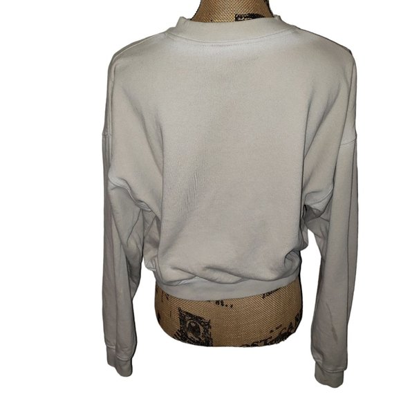 Odd Future OFWGKTA MEDIUM Hip Hop Tan Cropped Crew Neck Sweatshirt Retro College - Picture 5 of 5